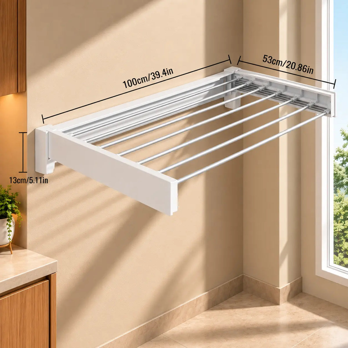 KASA™ Tendedero plegable de pared