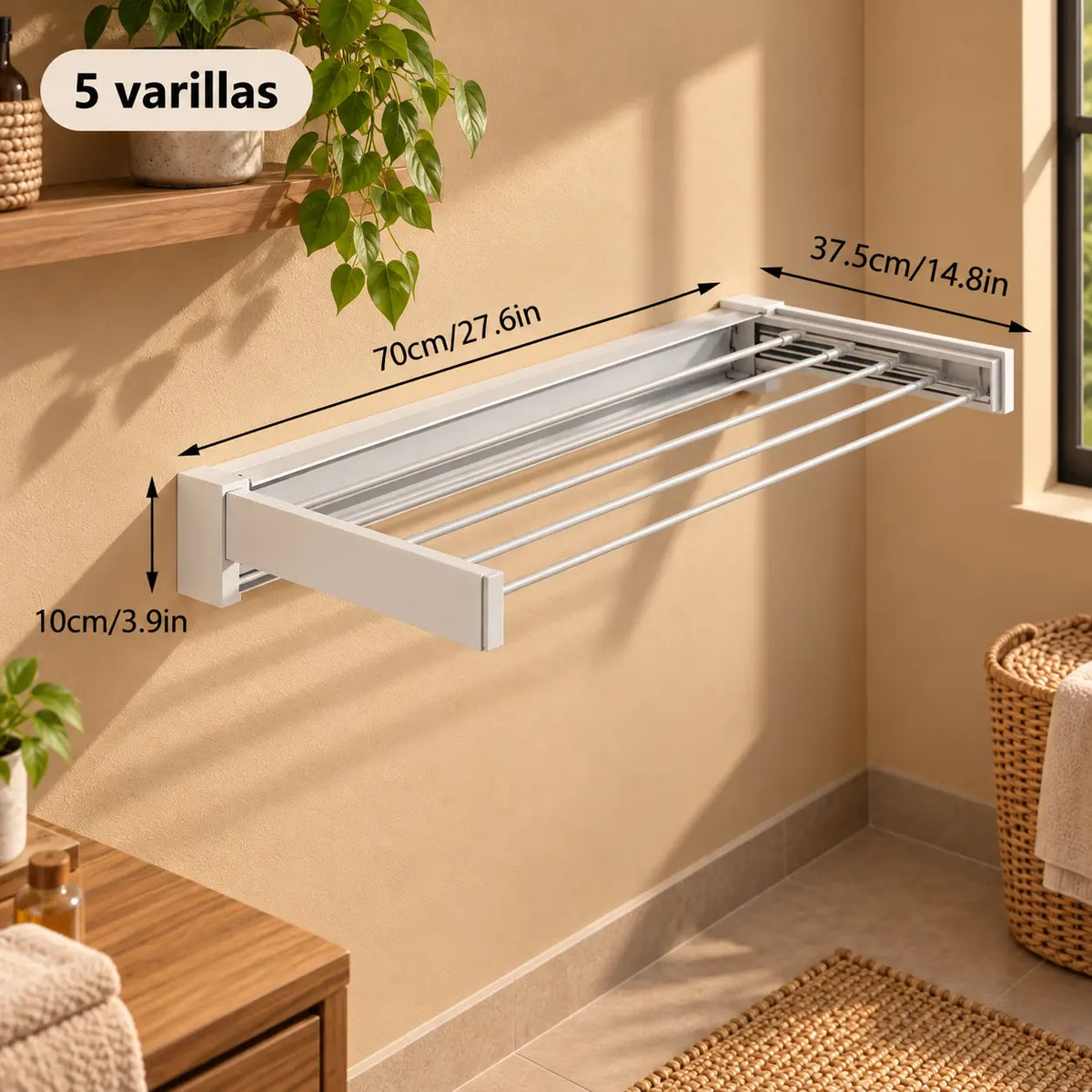 KASA™ Tendedero plegable de pared