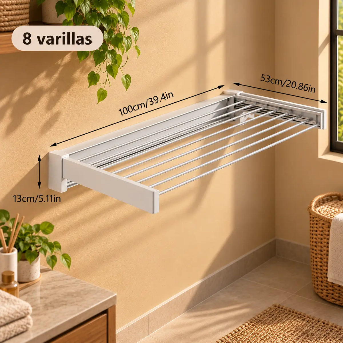 KASA™ Tendedero plegable de pared